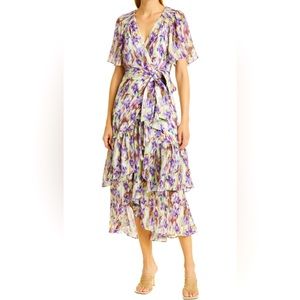 Tanya Taylor Brittany Ikat Wrap Dress - Size 12